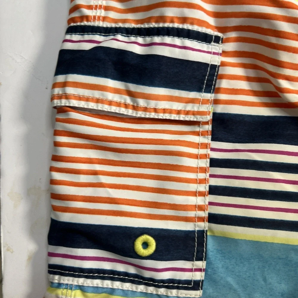 Tommy Bahama Relax Men's Swim Trunks Striped Shorts Size XL Mesh Lining